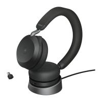 Slušalke JABRA Evolve2 75 Flex MS, Link380c, on-ear, Stereo, USB, BT, stojalo, črne