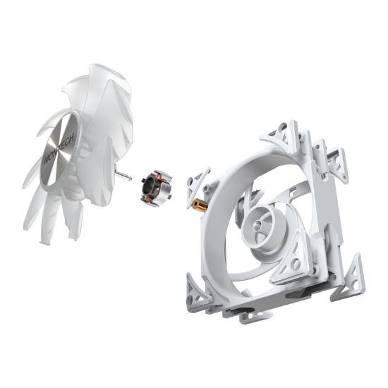 Ventilator MONTECH Metal Pro 12 ARGB, PWM, 120mm, 2200 okr/min, RGB, beli