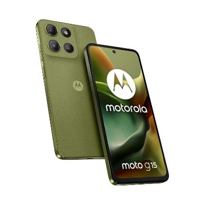 Smartphone MOTOROLA G15, 6,72", 8GB, 512GB, Android 15, zeleni