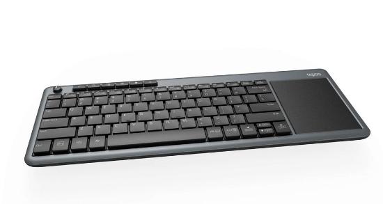 Tipkovnica RAPOO K2600, touchpad, brezžična, USB, črna
