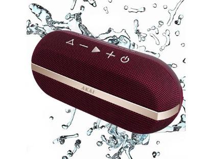 Prijenosni Bluetooth zvučnik AKAI ABTSW-30R, 20W, BT, vodootporan IPX 7, baterija, crveni