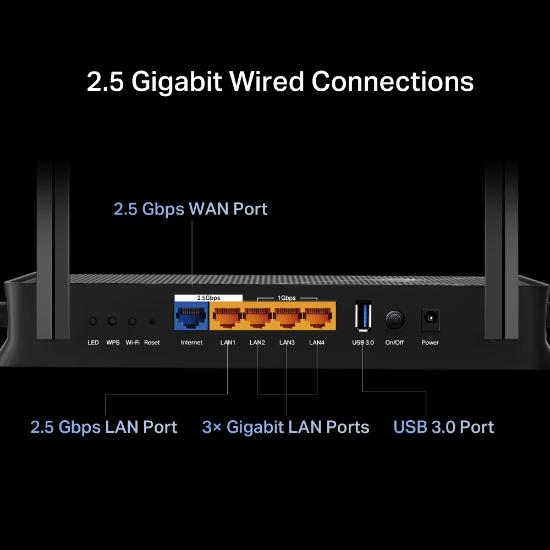 Router TP-LINK Archer BE230 Dual-Band Wi-Fi 7, BE3600, 1xWAN, 4xLAN