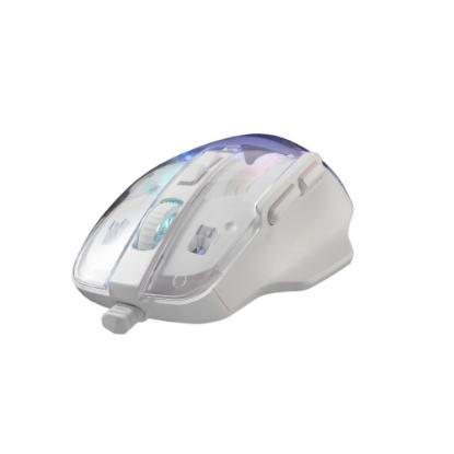 Miška BARACUDA Anglerfish, RGB, optični, 7200dpi, beli