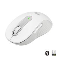 Miška Logitech M650L, brezžični, optični, 4000dpi, USB, BT, beli