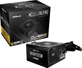 Napajalnik 850W, ASROCK Challenger CL-850G, 120mm vent., 80+ Gold
