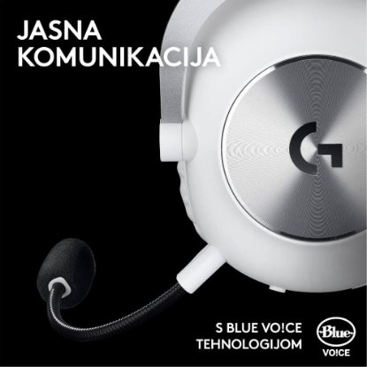 Slušalice LOGITECH G PRO X 2 Lightspeed, 7.1, bežične, bijele