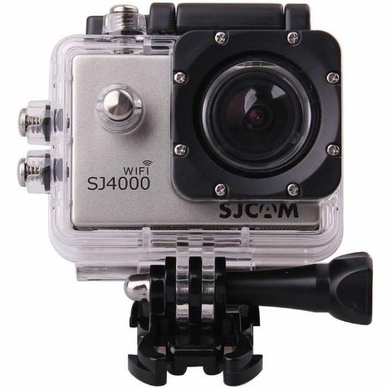 Športna digitalna kamera SJCAM SJ4000 WiFi, 1080p30, 12 Mpixela, siva