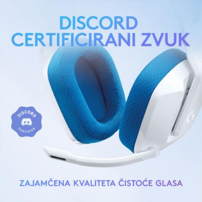 slušalke LOGITECH Gaming G335, bijelo-modre