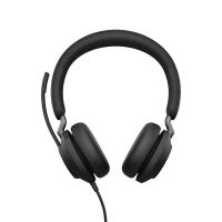 slušalke JABRA Evolve2 40 SE MS, on-ear, Stereo, USB-A, črne