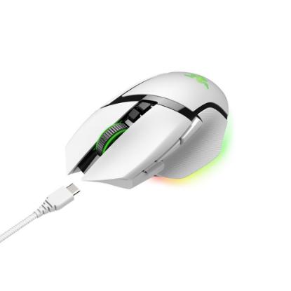 Miška RAZER Basilisk V# Pro, optični, 30000dpi, brezžični, USB, beli
