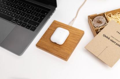 Brezžični polnilec TREED Sandy Oak Qi, 15W, MagSafe