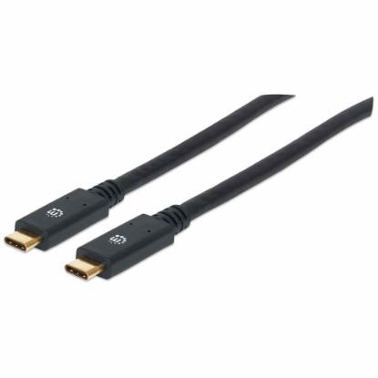 Kabel MANHATTAN, USB 3.2 Gen1, USB-C (M) na USB-C (M), PD 60W, 1.2 DP Alt Mode, 2.0m