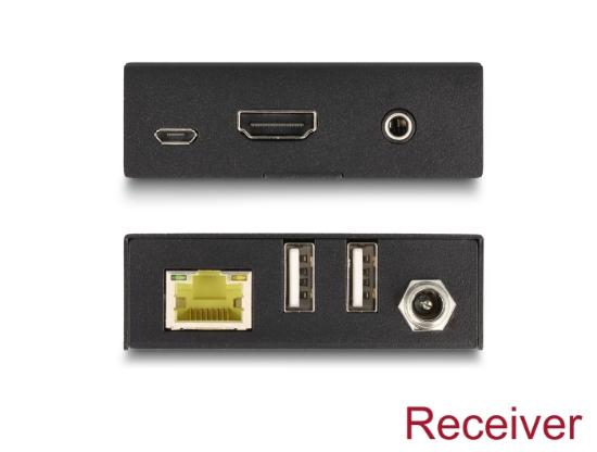 Proširivač DELOCK HDMI, KVM, preko Cat.6 kabla, set