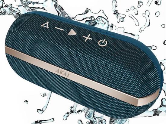 Prijenosni Bluetooth zvučnik AKAI ABTSW-30R, 20W, BT, vodootporan IPX 7, baterija, plavi