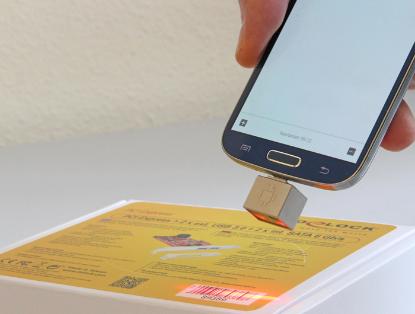 Bar code bralnik DELOCK 90281, 1D, laserski, micro USB, za Android, crni