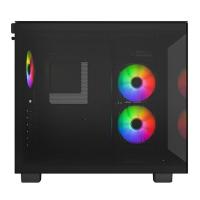 Ohišje MONTECH King 65 Pro, s prozornim stranskim panelom, RGB osvetlitvijo, ATX, črno