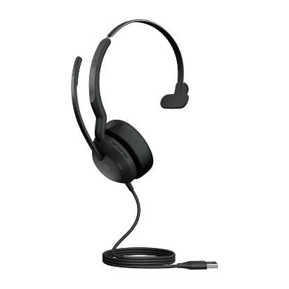 slušalke JABRA Evolve2 50 MS, on-ear, Mono, USB-A, črne