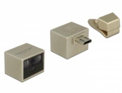 Bar code bralnik DELOCK 90281, 1D, laserski, micro USB, za Android, crni