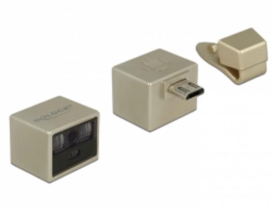 Bar code bralnik DELOCK 90281, 1D, laserski, micro USB, za Android, crni
