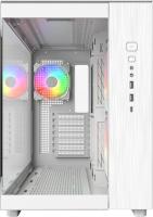 Ohišje MONTECH King 65 Pro, s prozornim stranskim panelom, RGB osvetlitvijo, ATX, belo.