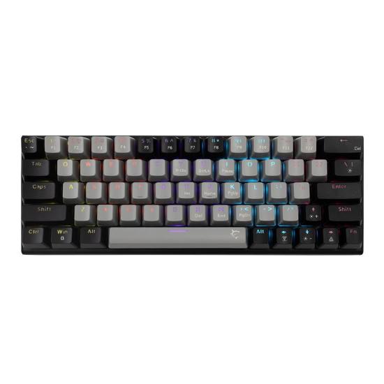 Tipkovnica WHITE SHARK GK-002711V2 Wakizashi-2, RGB, crveni switch, mehanička, US/HR, sivo-črna
