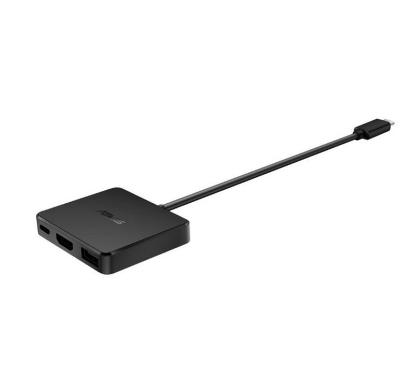 Docking postaja ASUS DC100, USB-C na USB-A, USB-C, HDMI 4K, 100W PD, črne barve