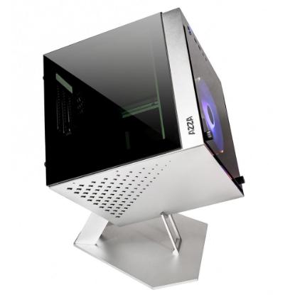 Ohišje AZZA Cube Mini 805, prozor, mini ITX, srebrno