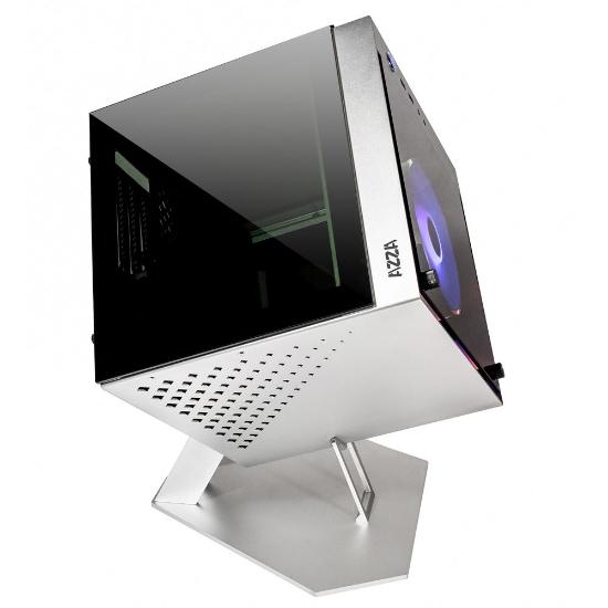 Ohišje AZZA Cube Mini 805, prozor, mini ITX, srebrno
