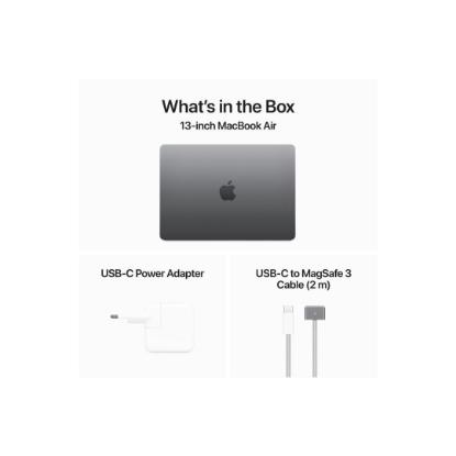 Prenosnik APPLE MacBook Air 13.6" MXCR3ZE/A / 8-Core M3, 16GB, 512GB SSD, Apple 10-Core GPU, 13.6" 2560x1664 IPS, macOS, sivi