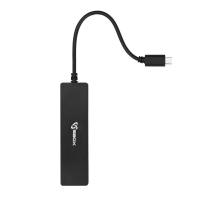 USB HUB SBOX H-404C, 4-portni USB 3.0, črni