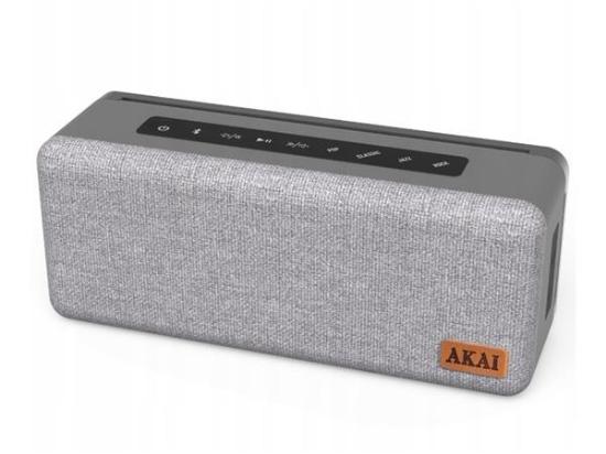 Prijenosni Bluetooth zvučnik AKAI A3-REFLEXO, 10W, RETRO tkanina, BT, EQ, HandFree, baterija, sivi