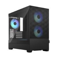 Ohišje FRACTAL DESIGN Pop Mini Air RGB TG Clear, mATX, črno, bez napajalnika