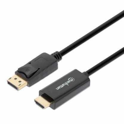 Kabel MANHATTAN, DisplayPort (M) na HDMI (M), 4K@60Hz, 1.8m