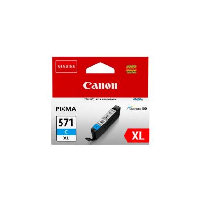 Tinta CANON CLI-571c, XL cijan, za Pixma MG5750/MG5751/MG6850/MG6851/MG7750/MG7752