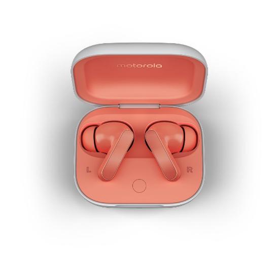 slušalke MOTOROLA Buds, in-ear, brezžične, BT, narančaste