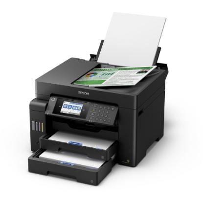 Multifunkcijski tiskalnik EPSON EcoTank L5150, tiskalnik/skener/kopirni stroj/faks, 4800 dpi, USB, LAN, Wi-Fi, črn