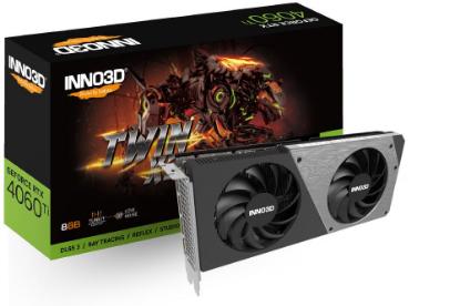 Grafična kartica INNO3D GeForce RTX 4060 Ti Twin X2, 8GB GDDR6