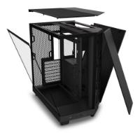 Ohišje  NZXT H6 Flow, ATX, s prozornim stranskim panelom, črno, brez napajanja.