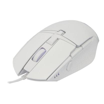 Miška Baracuda Raptor optični, 6400dpi, beli
