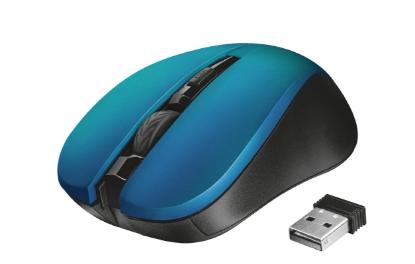 Miška Trust Mydo optična silent 1800dpi, USB, modra