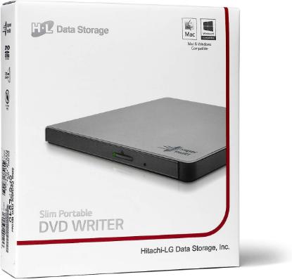 DVD±RW zunanji, LG Slim GP57ES40, 8x, srebrni, USB
