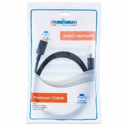 Kabel MANHATTAN, DisplayPort (M) na HDMI (M), 4K@60Hz, 1.8m