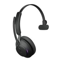 slušalke JABRA Evolve2 65 MS, Link380a, on-ear, Mono, USB, BT, stalak, črne