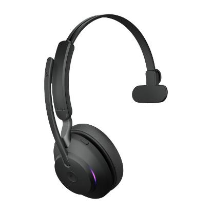 slušalke JABRA Evolve2 65 MS, Link380a, on-ear, Mono, USB, BT, stalak, črne