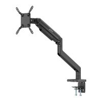 Stojalo za monitor MANHATTAN 462570, za en monitor, namizno, 17" do 49", črno
