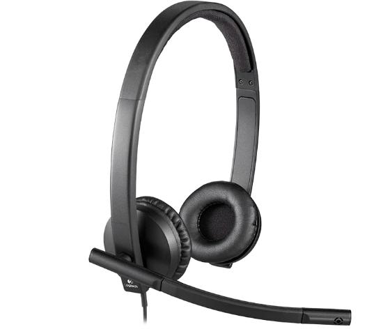 Slušalke LOGITECH Headset H570e. USB, črne