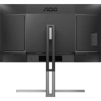 Premium monitor 27" AOC U27U3CV, 4K UHD, IPS, 60Hz, 4ms, 350cd/m2, pivot, zvočnici, črni
