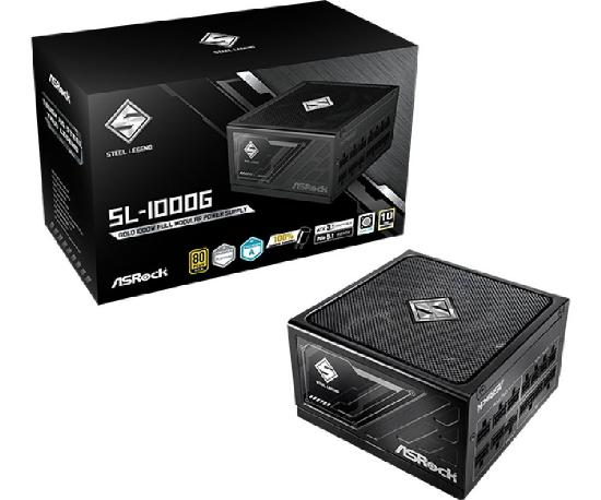 Napajalnik  1000W, ASROCK Steel Legend SL-1000G, 135mm vent., 80+ Gold, modularno