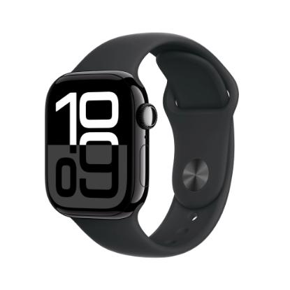 Pametna ura APPLE Watch S10 GPS, 42mm Jet Black Alu Case with Black Sport Band - S/M