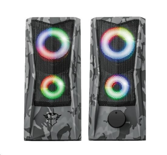 Zvočnici TRUST GXT 608 JAVV RGB Illuminated, 2.0, 12W, črni